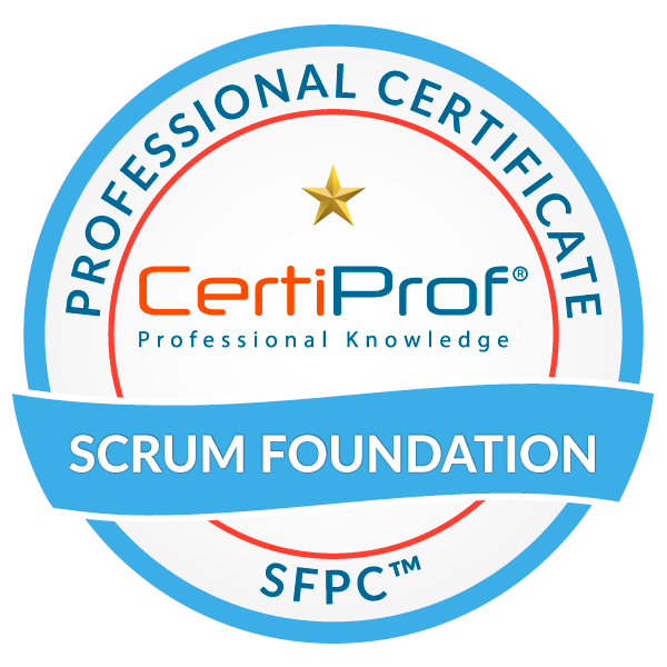 logo da certificação Scrum Fundamentals, da Certiprof